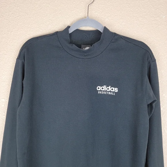 🔥SALE🔥 Adidas Basketball T-shirt Long Sleeve Black XS Women's - Picture 2 of 15